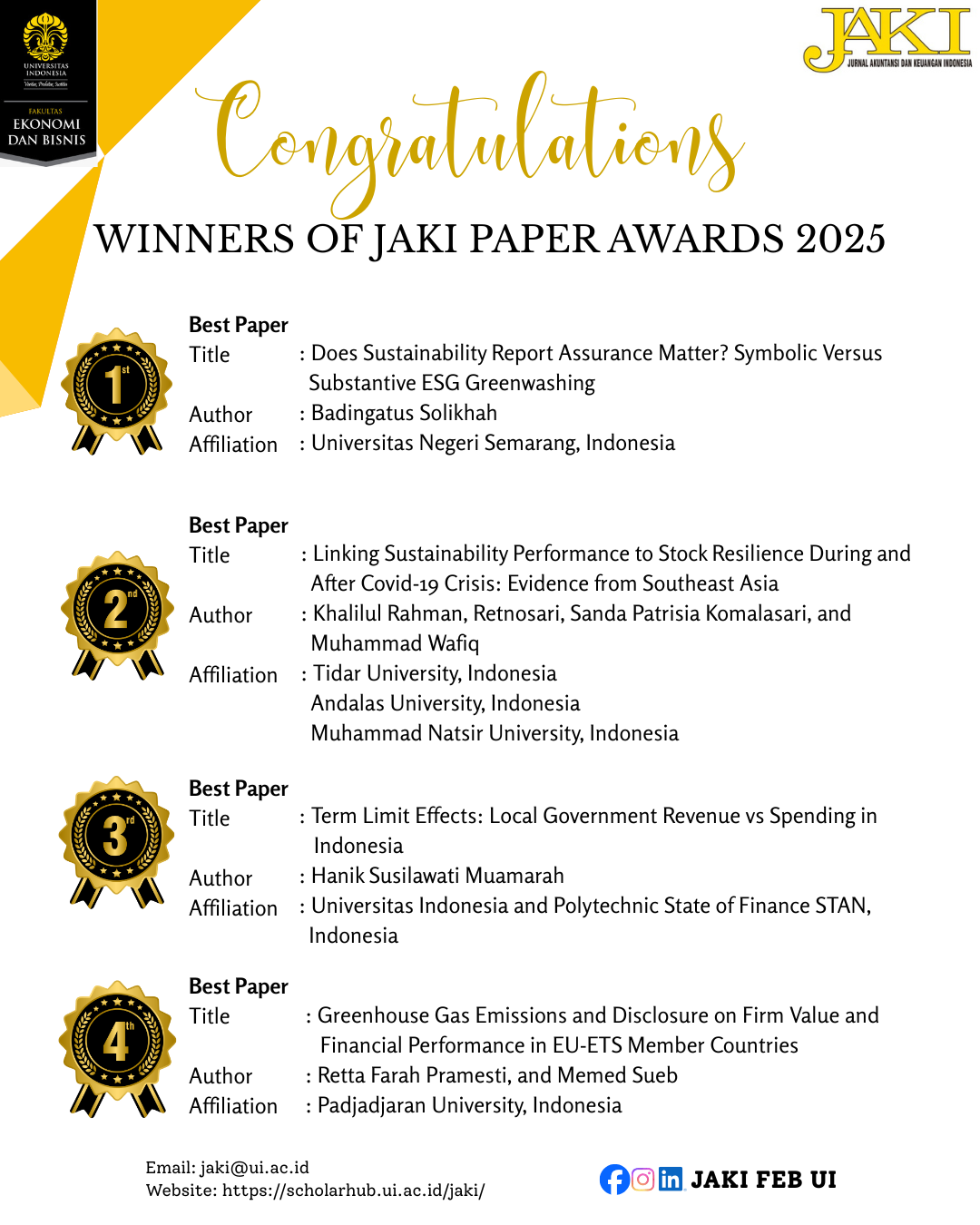 Winners of JAKI Paper Awards 2025