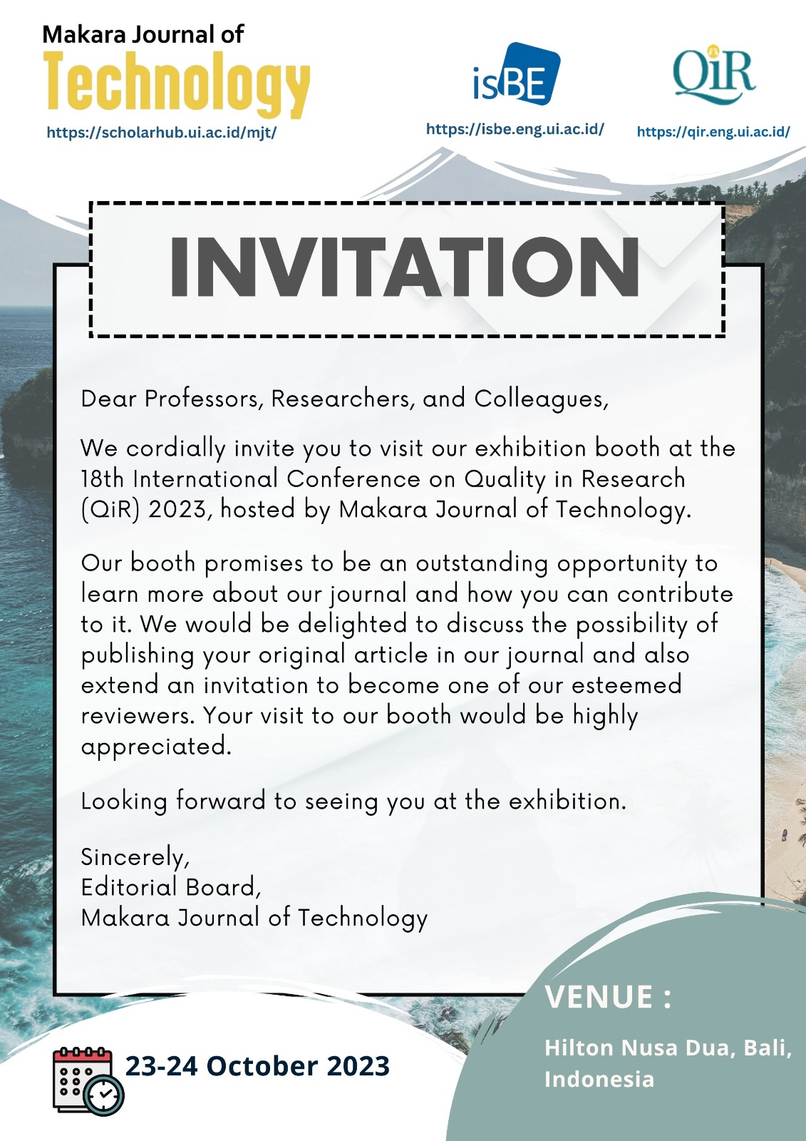 Exhibition Invitation Flyer