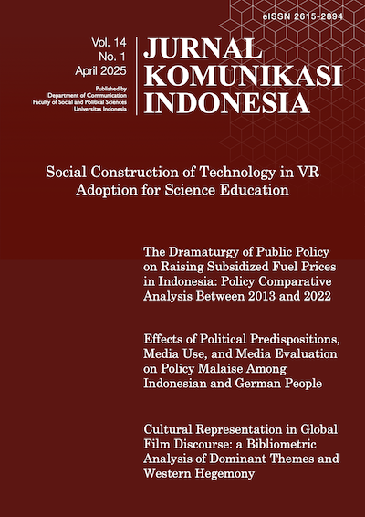 Jurnal Komunikasi Indonesia Volume 14 Issue 1 April 2025