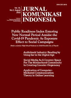 Jurnal Komunikasi Indonesia | Vol 11 | No. 2